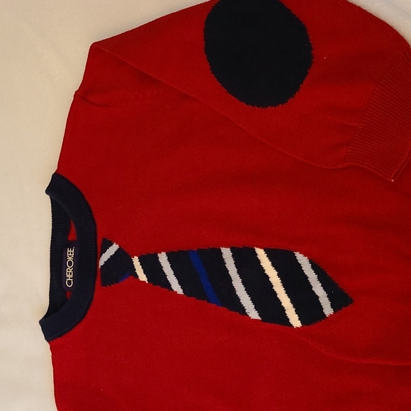 CHEROKEE Boys Tie Sweater - Picture 3 of 6